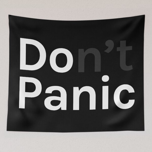 Item preview, Do Panic or Don't Panic designed and sold by D-Spot Shop.