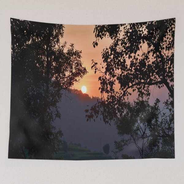 Item preview, Aesthetic countryside sunset designed and sold by Mariolangstieh.