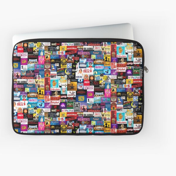 Broadway Show Logo Collage Laptop Sleeve