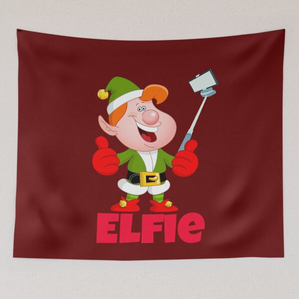 Item preview, Jolly Elf Takes An Elfie For The Holidays designed and sold by walkingrock.
