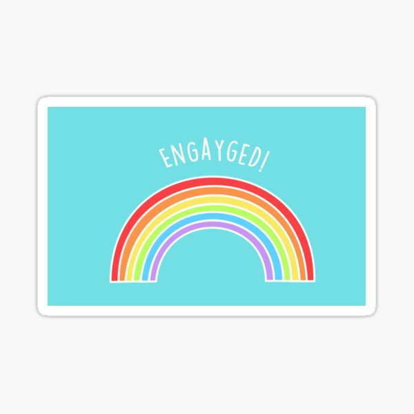 Engagement Stickers for Sale