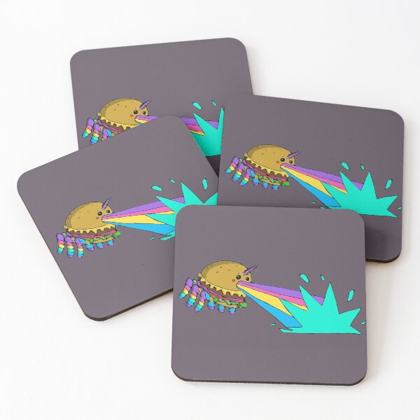 Item preview, Unicorn Burger Shooting Rainbow Rays Through Its Mouth designed and sold by Chubuter.