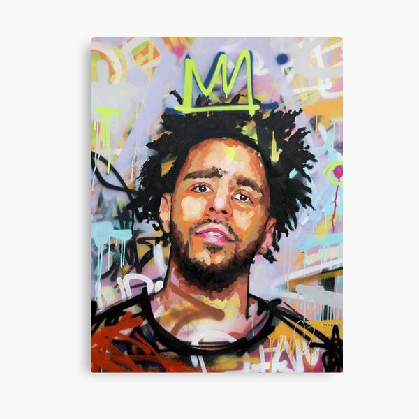 J Cole Poster Canvas Print