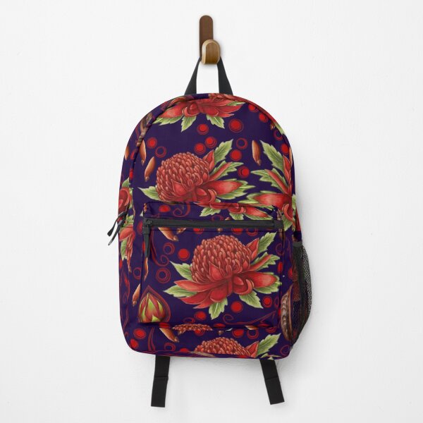 Item preview, beautiful Waratah flower and seeds pattern designed and sold by Kestrelle.