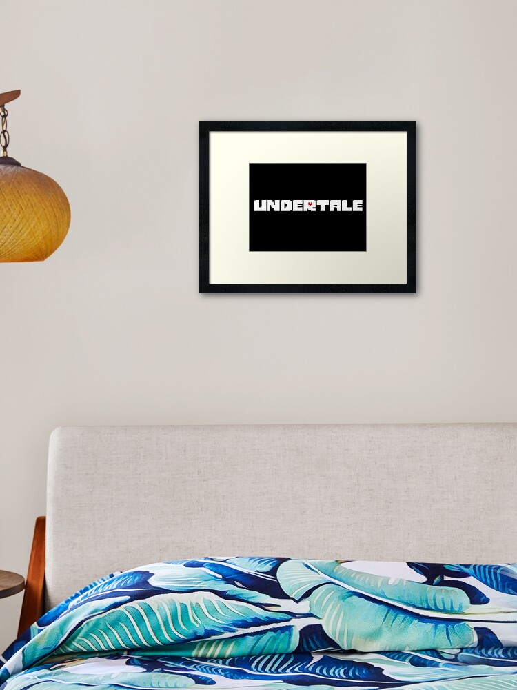 Undertale Logo Framed Art Print By Basedputnam Redbubble