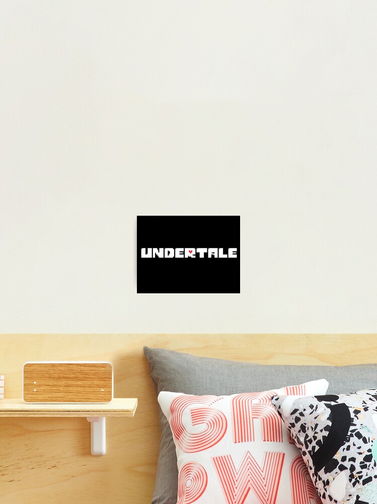 Undertale Logo Photographic Print By Basedputnam Redbubble