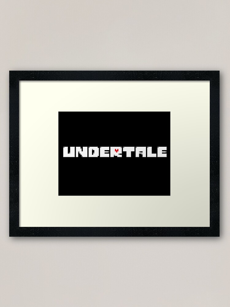 Undertale Logo Framed Art Print By Basedputnam Redbubble