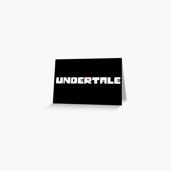 Undertale Logo Greeting Card By Epicwha1e Redbubble