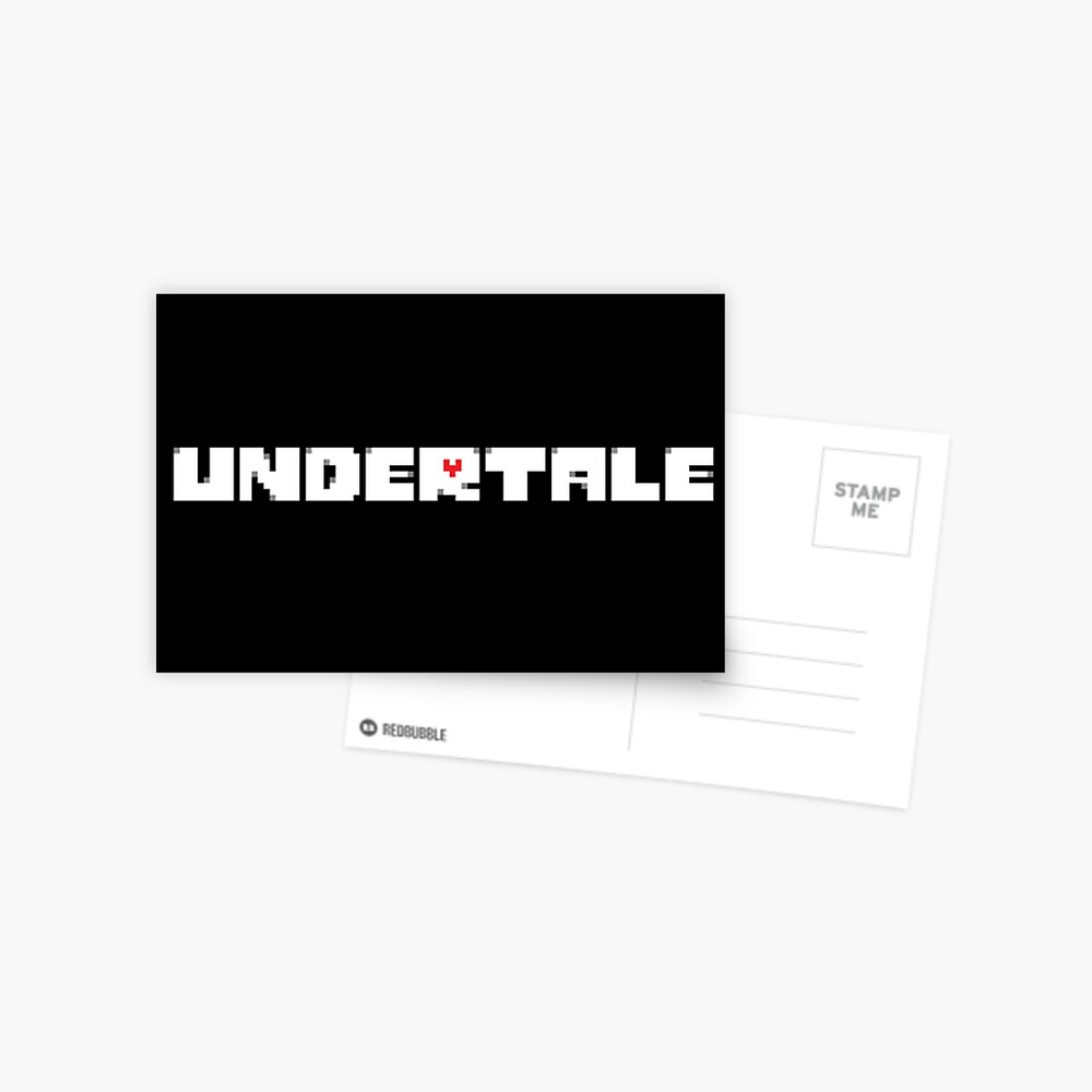 Undertale Logo Greeting Card By Basedputnam Redbubble