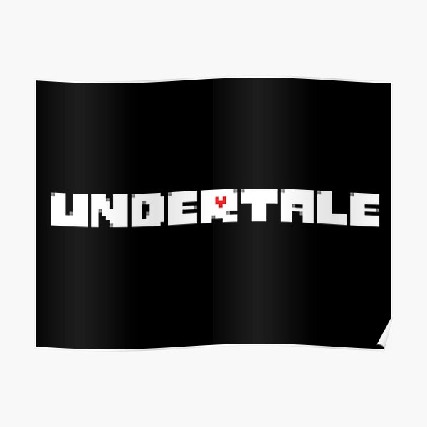 Undertale Logo Posters Redbubble