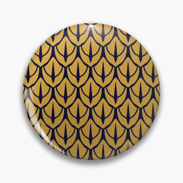 Item preview, Art Deco Dragon Scales - Blue and Gold Scales designed and sold by ajoymoon.