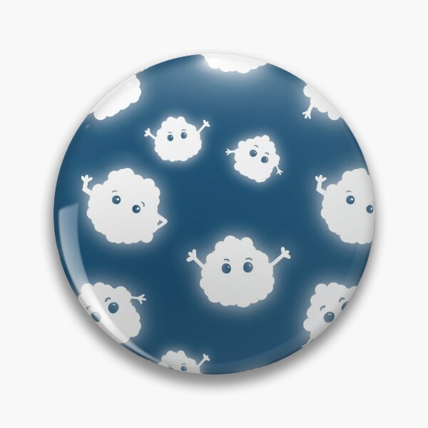 Item preview, fluffy happy cloud pattern designed and sold by Sara Frane.