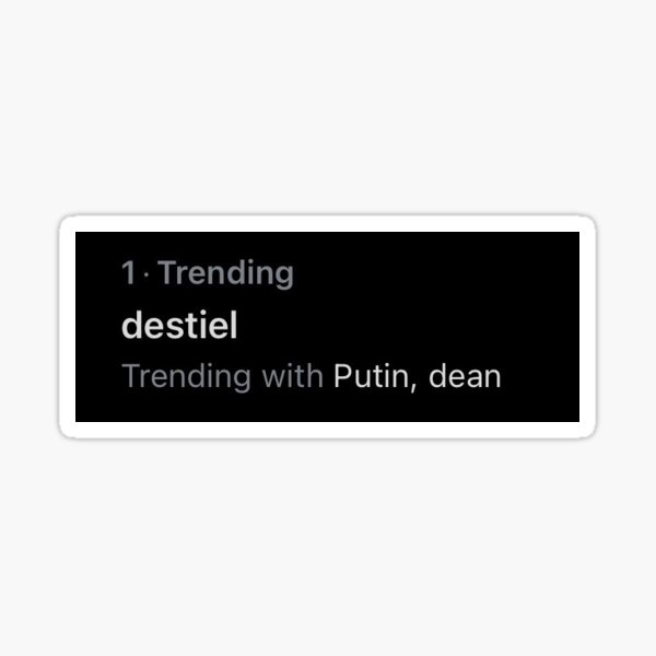 canon destiel Sticker