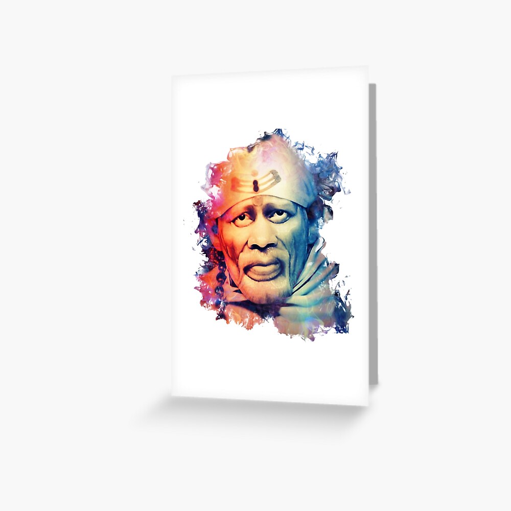 Shirdi Sai Baba Digital Art Laptop Skin for Sale by rizwanfdi