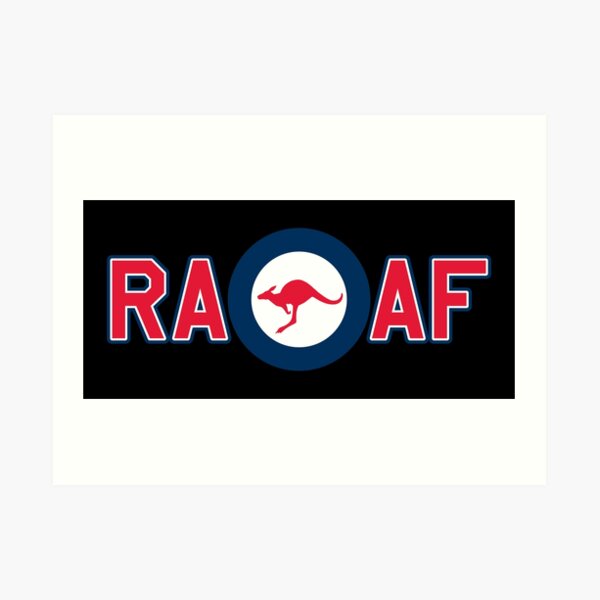 "RAAF ROYAL AUSTRALIA AIR FORCE ROUNDEL RONDEL KANGAROO" Art Print by