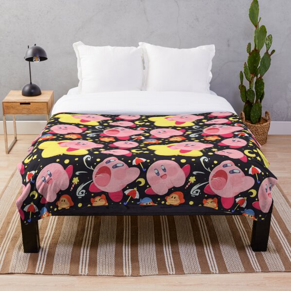 Kirby Pattern Throw Blanket