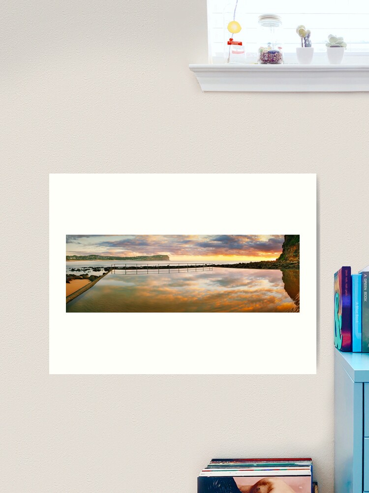 Thumbnail 2 of 3, Art Print, MacMasters Beach Sea Pool, New South Wales, Australia designed and sold by Chockstone.