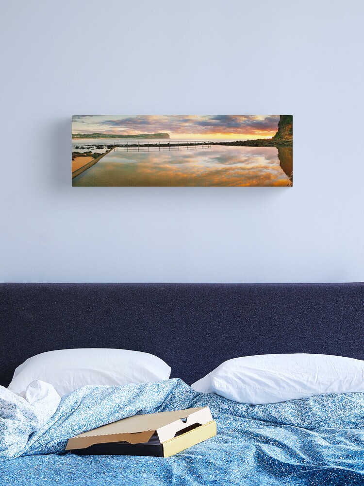 Thumbnail 2 of 3, Canvas Print, MacMasters Beach Sea Pool, New South Wales, Australia designed and sold by Chockstone.