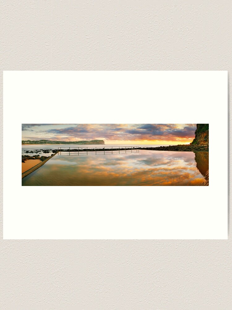 Thumbnail 1 of 3, Art Print, MacMasters Beach Sea Pool, New South Wales, Australia designed and sold by Chockstone.