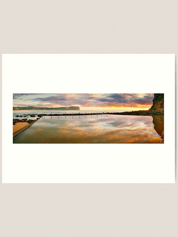 Thumbnail 1 of 3, Art Print, MacMasters Beach Sea Pool, New South Wales, Australia designed and sold by Chockstone.