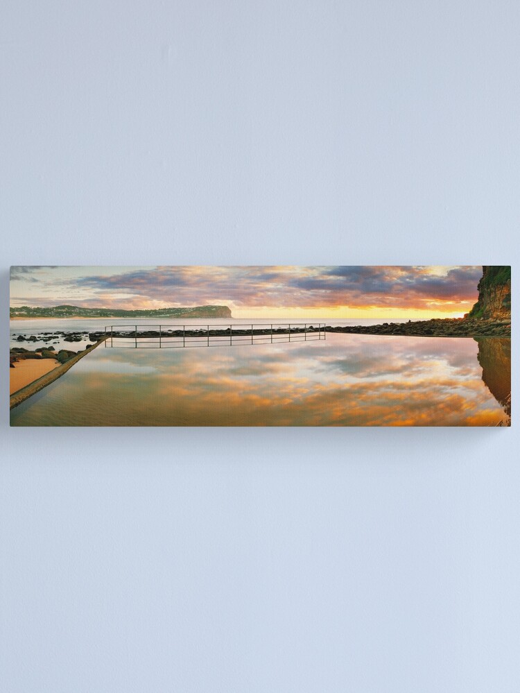 Thumbnail 1 of 3, Canvas Print, MacMasters Beach Sea Pool, New South Wales, Australia designed and sold by Chockstone.