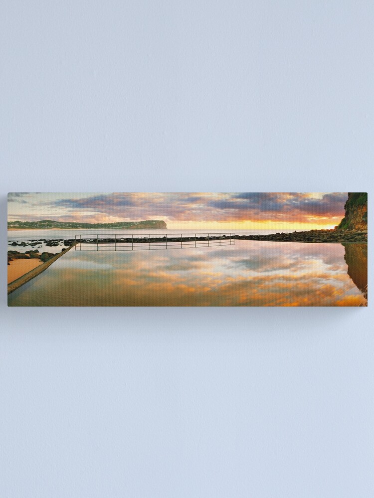 Thumbnail 1 of 3, Canvas Print, MacMasters Beach Sea Pool, New South Wales, Australia designed and sold by Chockstone.