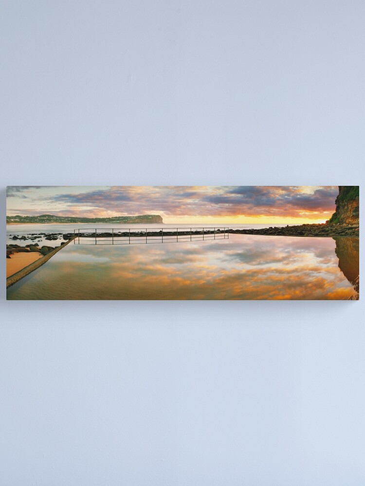 Thumbnail 1 of 3, Canvas Print, MacMasters Beach Sea Pool, New South Wales, Australia designed and sold by Chockstone.