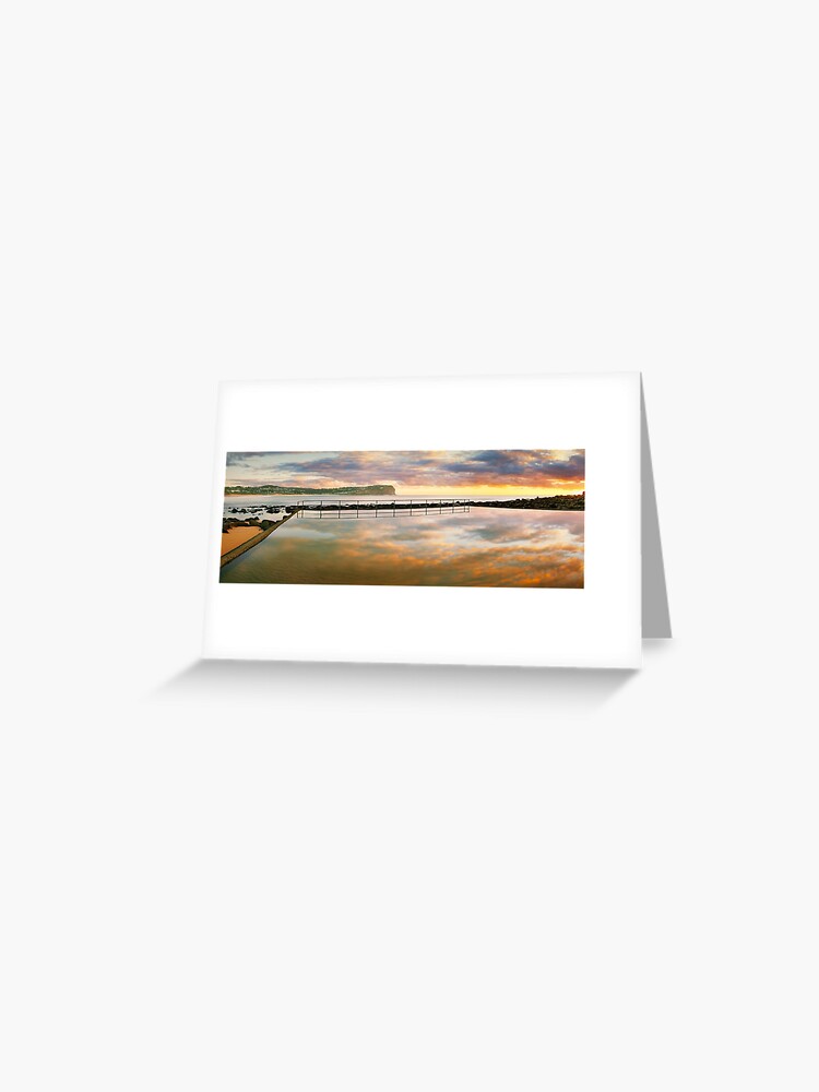 Thumbnail 1 of 2, Greeting Card, MacMasters Beach Sea Pool, New South Wales, Australia designed and sold by Chockstone.