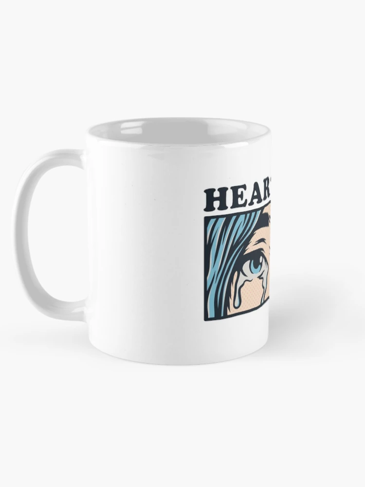 Thumbnail 5 of 6, Coffee Mug, Heartbreak Sticker designed and sold by PatternSquare.