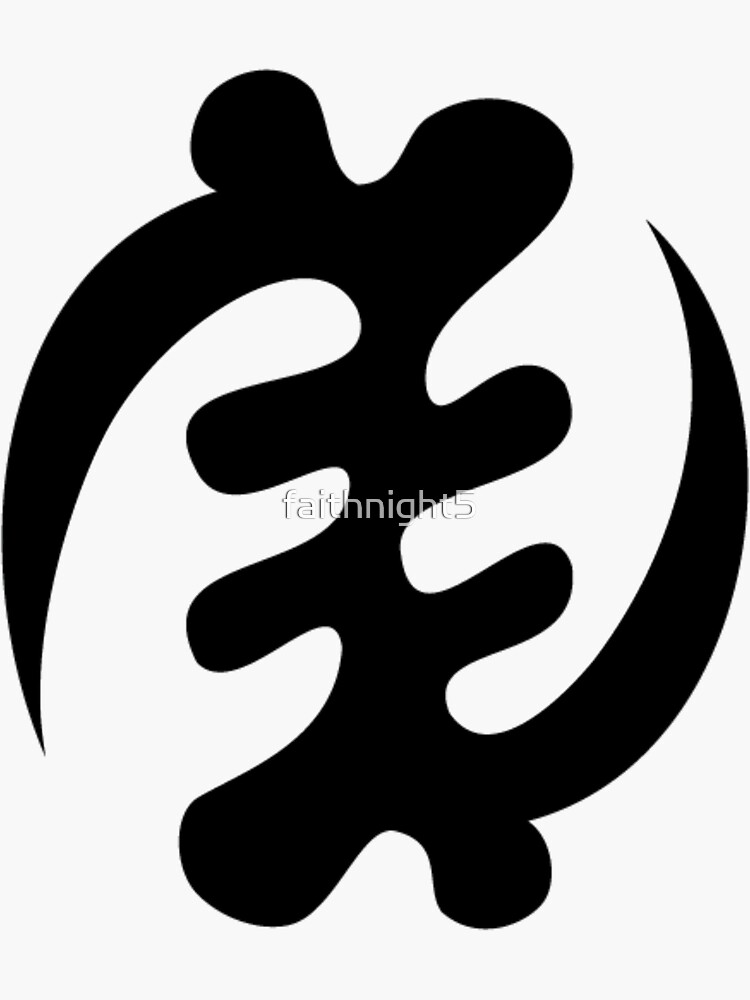 “Adinkra Symbols Series Except God " Sticker for Sale by faithnight5