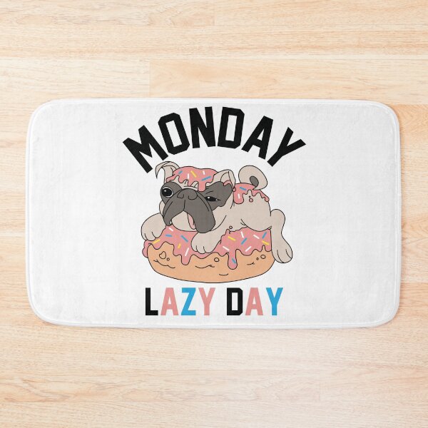 Item preview, Monday Lazy DAy cute pug dog designed and sold by Urbo Panda.