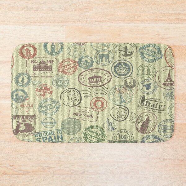Item preview, Beige Denim With Logos designed and sold by ArtsyWishy.