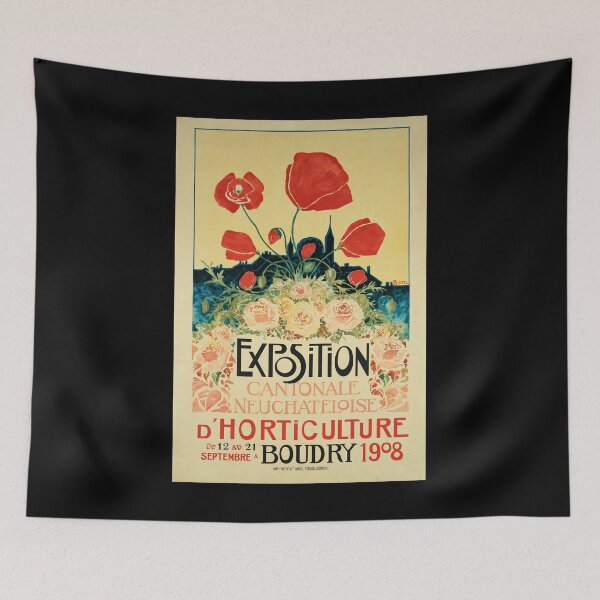 Item preview, retro exposition dhorticulture cantonale neuchateloise designed and sold by CorasPosters.