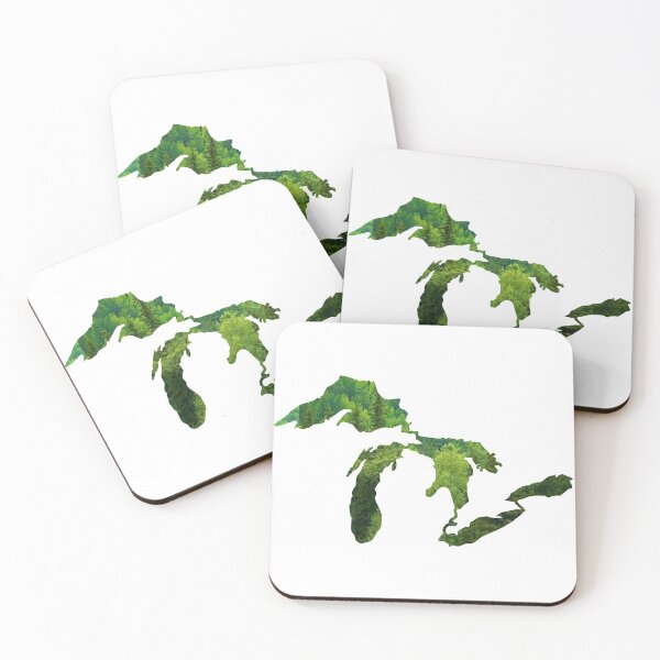 Item preview, Pine Evergreen Forest - Michigan Outline designed and sold by TaoJones42.
