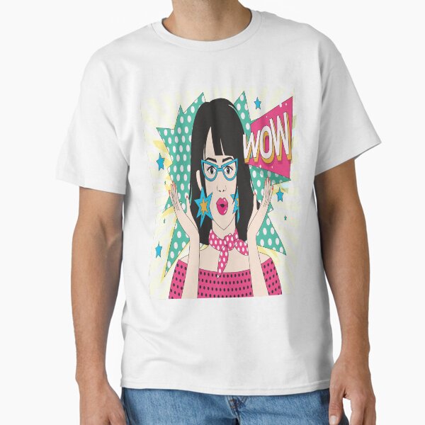Vista previa del artículo con la obra «Wow pop art pegatina», diseñado y vendido por Urbo Panda.