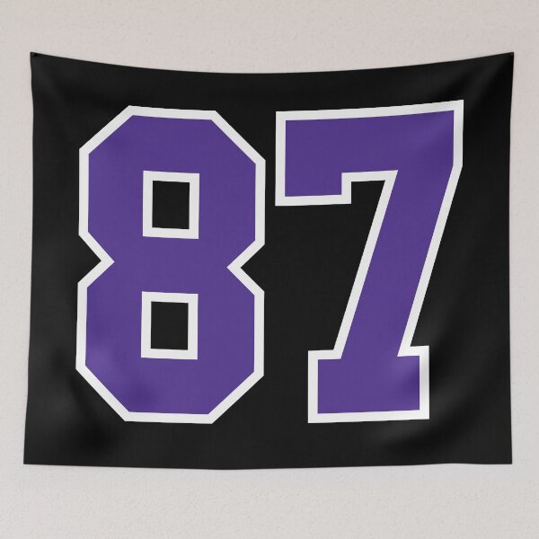 Item preview, Eighty-Seven Purple Jersey Number Sports 87 designed and sold by HelloFromAja.
