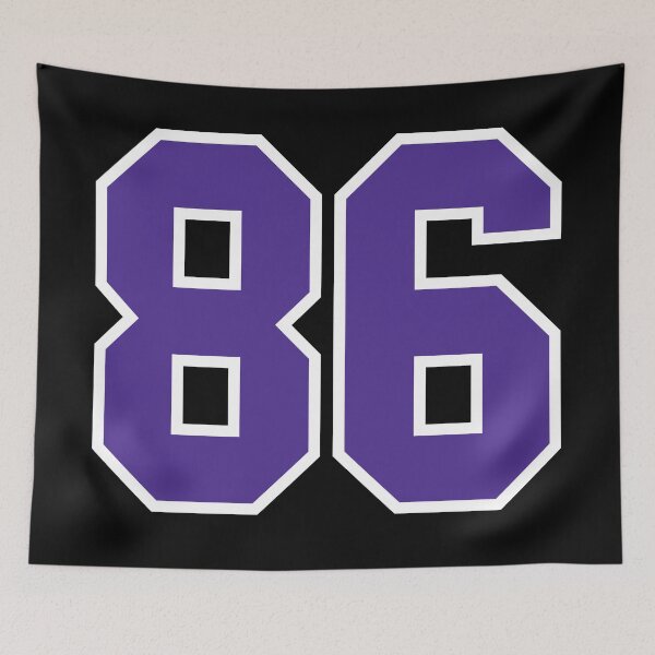 Item preview, Eighty-Six Purple Jersey Number Sports 86 designed and sold by HelloFromAja.