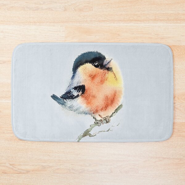 Item preview, Watercolor Bullfinch designed and sold by adortopia.