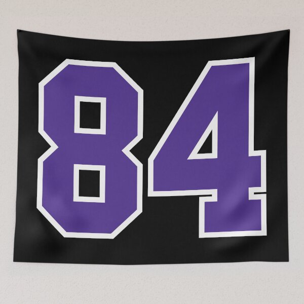 Item preview, Eighty-Four Purple Jersey Number Sports 84 designed and sold by HelloFromAja.