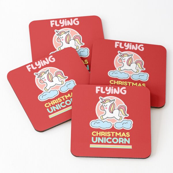 Item preview, Flying Christmas Unicorn designed and sold by AmberSiraj.