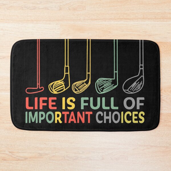 Item preview, Funny Life is Full Of Important Choices Golf Gift designed and sold by GaleBerry.