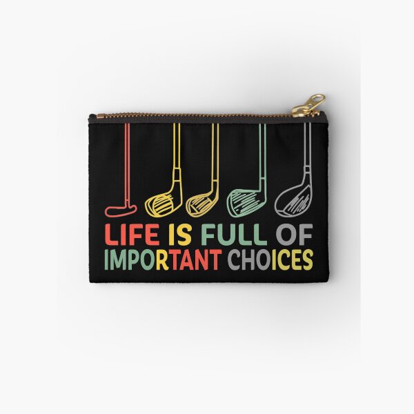 Item preview, Funny Life is Full Of Important Choices Golf Gift designed and sold by GaleBerry.