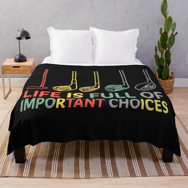 Item preview, Funny Life is Full Of Important Choices Golf Gift designed and sold by GaleBerry.