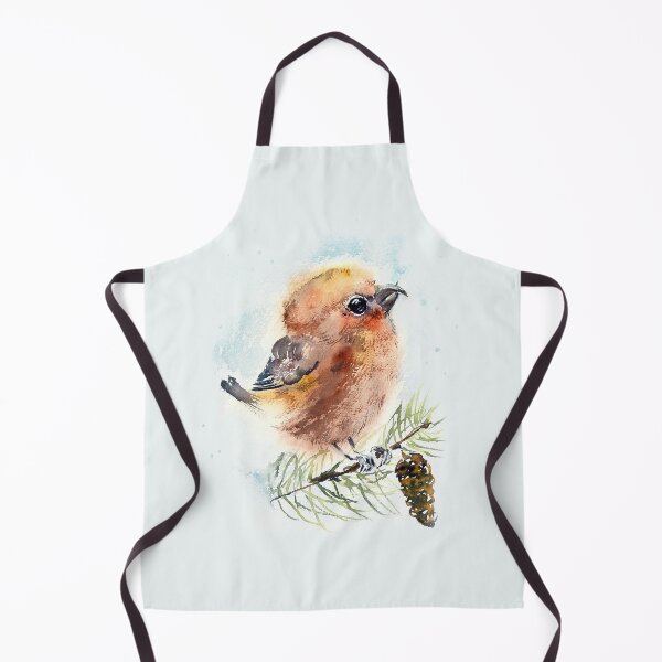 Item preview, Watercolor Crossbill designed and sold by adortopia.