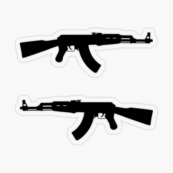 AK-47 Sticker Pack / Sticker Set (Black Version)