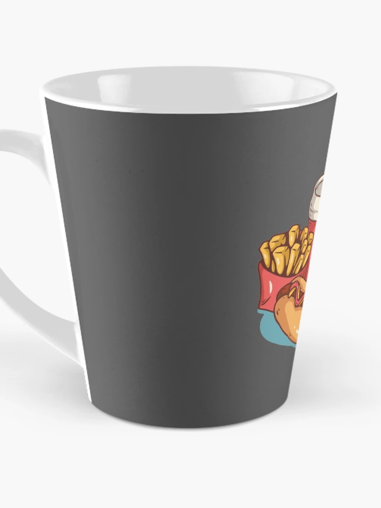 Thumbnail 3 of 4, Coffee Mug, Fast Food Sticker designed and sold by PatternSquare.