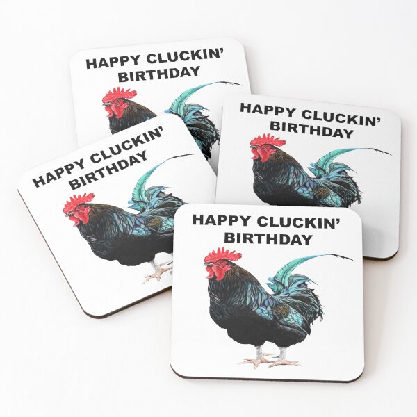 Item preview, HAPPY CLUCKIN' BIRTHDAY - HAPPY BIRTHDAY - COCKEREL designed and sold by IslesArt.
