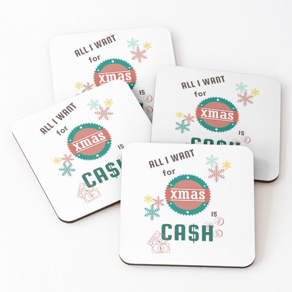 Item preview, all I want for christmas ( xmas) is cash designed and sold by FourNuns.