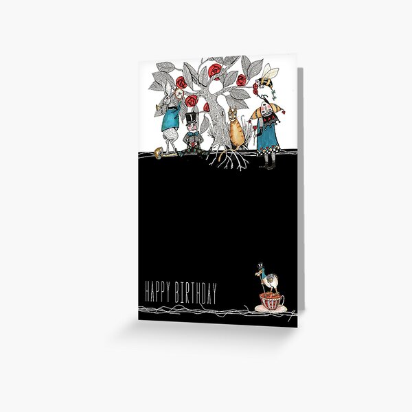Alice In Wonderland Greeting Cards Redbubble