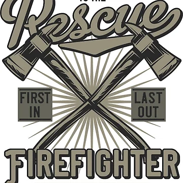 Artwork thumbnail, FireFighter Logo Sticker by PatternSquare